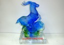 Blue Goat / Sheep Figurine (Liu Li Glass)