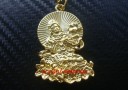 Gold Green Tara Keychain for Overcoming Obstacles