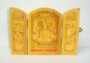Oriental Sculpture Boxwood Ksitigarbha Statue Amulet