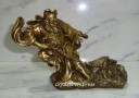 6" Brass Chung Kwei with Chain & Sword