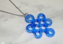 Blue Liu Li Mystic Knot Stainless Steel Necklace