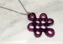 Purple Liu Li Mystic Knot Stainless Steel Necklace