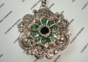 2016 Bejeweled Green Tara Mantra Mandala Keychain