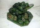 Large Jade Money Frog / 3 Legged Toad Biting Coin (High Quality)