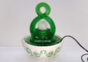Green Lucky Figure 8 Water Feature / Fountain for Prosperity