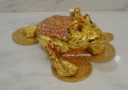 Bejeweled Money Frog / 3 Legged Toad with I-Ching Trigrams