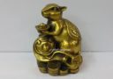 Brass Rat on Ruyi Figurine