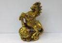 Brass Horse on Ruyi Figurine
