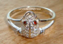 925 Silver Money Frog Ring