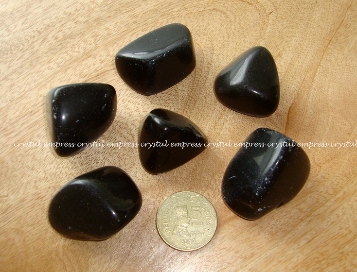 Black Onyx Tumbled Stone - Crystal Empress Feng Shui Store