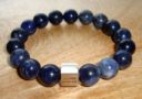 Blue Sodalite Minimal Charm Bracelet