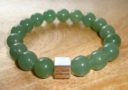 Green Aventurine Minimal Charm Bracelet