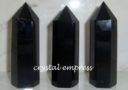 Faceted Black Onyx Crystal Point
