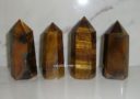 Faceted Yellow Tiger Eye Crystal Point