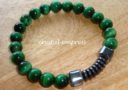 Green Tiger Eye - Hematite Maphisto Charm Bracelet