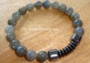 Labradorite - Hematite Maphisto Charm Bracelet