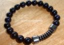 Blue Goldstone - Hematite Maphisto Charm Bracelet