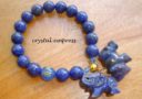 Anti Burglary Protection Dangling Charm Bracelet (Lapis Lazuli)