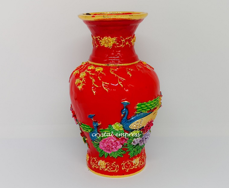 2019 Bejeweled Action Vase (Red) - Crystal Empress Feng Shui Store