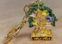 2020 Wealth Tree with Mongoose and 6 Birds Keychain