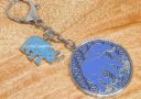 2020 Anti Robbery Amulet Keychain with Blue Rhino & Elephant
