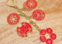 2020 Success and Wealth Coins Amulet Keychain (Set of 5 Coins)