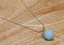 14mm Round Jade Minimalist Necklace