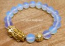 Opalite with Golden Pi Yao and I-Ching Coin Bracelet