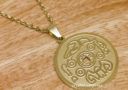 Money Amulet Pendant/Necklace (Gold Stainless Steel)