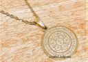 Lotus Om Mani Padme Hum with HRIH Syllable Pendant/Necklace (Stainless Steel)