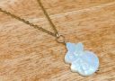 Mother of Pearl Rabbit Pendant/Necklace