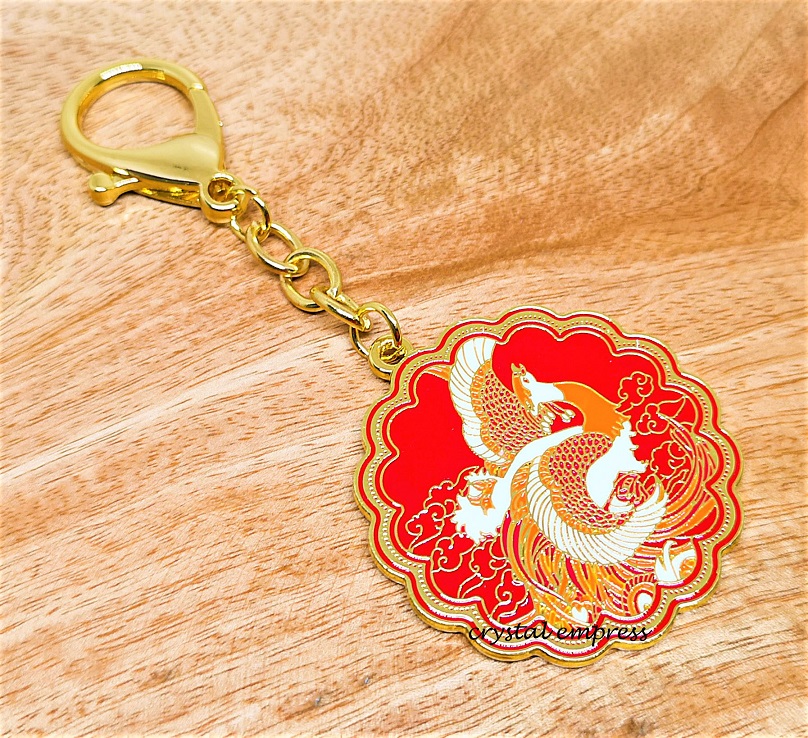 FengShui Mighty Phoenix Keychain - Attract New Luck & Positive Energy (W5031) - View #10