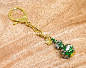 Wu Lou with Joyous Crane Keychain (Green)