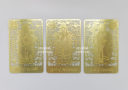 2023 "Fuk Luk Sau" Three Star Gods Gold Card to Attract Health, Wealth and Happiness