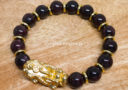 Garnet with Gold Pi Yao Infinity Bracelet