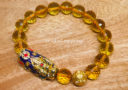 High Grade Faceted Citrine with Color Changing Pi Yao & Lucky Coin Ball Bracelet