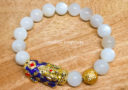 Moonstone with Color Changing Pi Yao & Lucky Coin Ball Bracelet