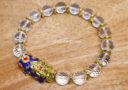 High Grade Faceted Clear Quartz with Color Changing Pi Yao Infinity Bracelet