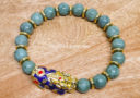 High Grade Jade with Color Changing Pi Yao Infinity Bracelet