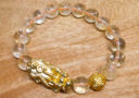 Raw Citrine with Gold Pi Yao & Lucky Coin Ball Bracelet