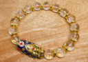 Raw Citrine with Color Changing Pi Yao Infinity Bracelet