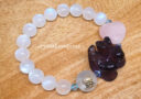 All in One Gem Grade Moonstone with Mandarin Ducks, Heart and Mystic Knot 1