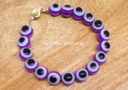 Purple Evil Eye Protection Against Jealousy Bracelet