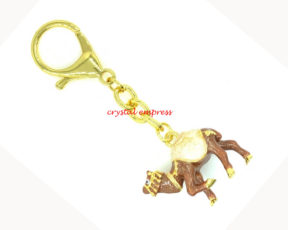 Cash Flow Camels Amulet Keychain - White