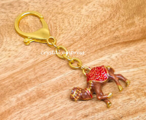 Cash Flow Camels Amulet Keychain – Red