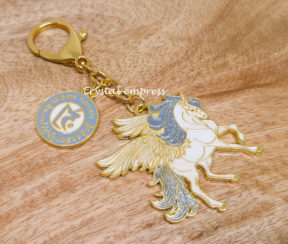 Sky Unicorn with Spirit Essence Amulet Keychain