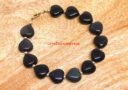 Black Obsidian Heart Love Charm Bracelet