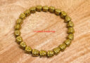 Gold Hematite Laughing Buddha Good Fortune Bracelet (Elastic)