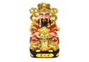 12" God of Wealth (Chai Shen Yeh) Holding Treasure Pot
