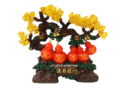 13" Faux Citrine Tree Laden with Orange Wu Lou (Wealth, Good Health & Longevity)